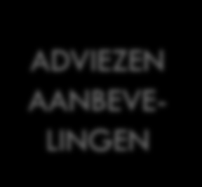 ADVIEZEN AANBEVE- LINGEN ADVIEZEN HAALBAARHEID Integratie/inbedding in het zorgproces (risicoanalyse, doelstellingen en acties, opvolging, evaluatie) -> houvast voor hulpeverleners Middelen zijn