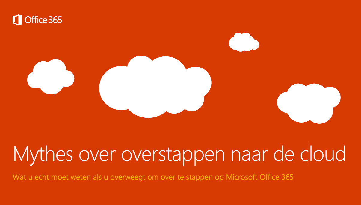 Mythe 1 Office 365 bestaat enkel uit Office-programma's in de cloud en ik kan het alleen online gebruiken.