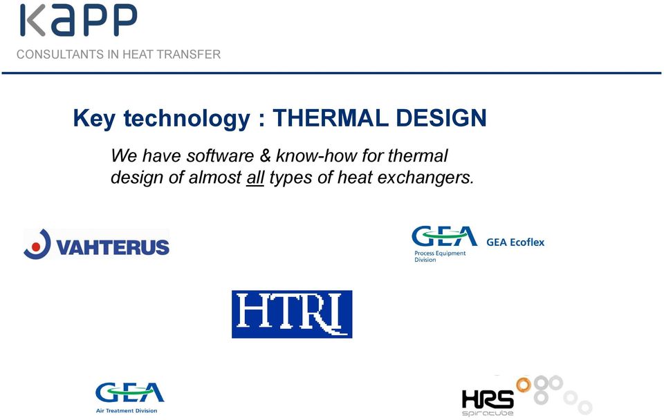 know-how for thermal design