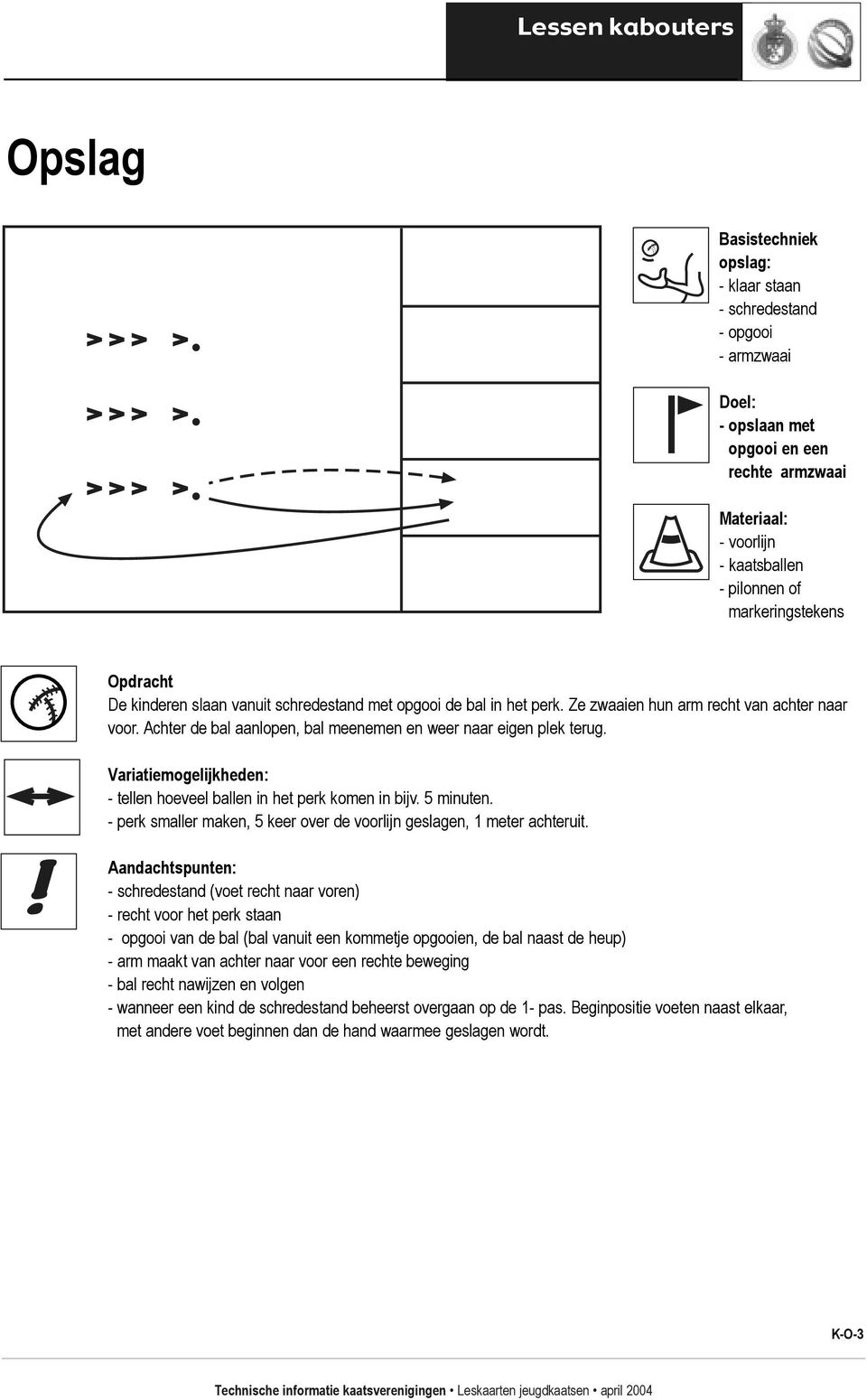 - tellen hoeveel ballen in het perk komen in bijv. 5 minuten. - perk smaller maken, 5 keer over de voorlijn geslagen, 1 meter achteruit.