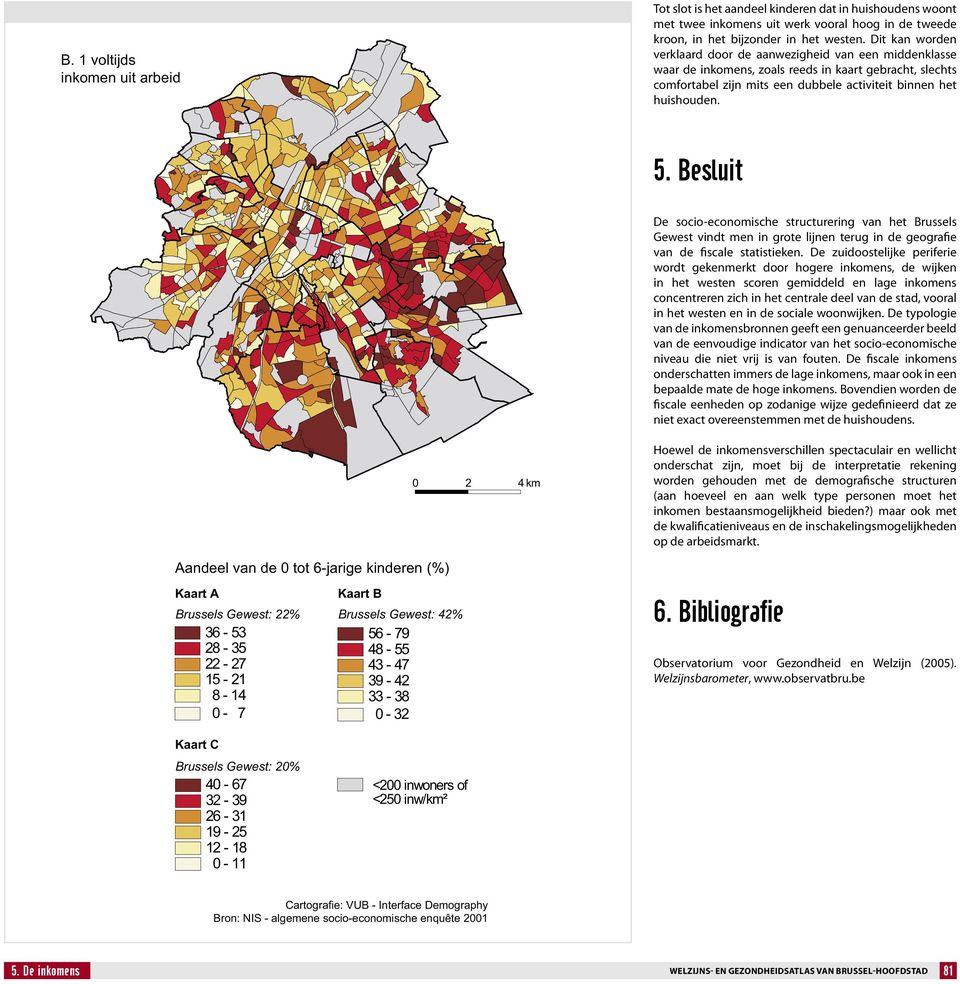 Besluit De socio-economische structurering van het Brussels Gewest vindt men in grote lijnen terug in de geografie van de fiscale statistieken.