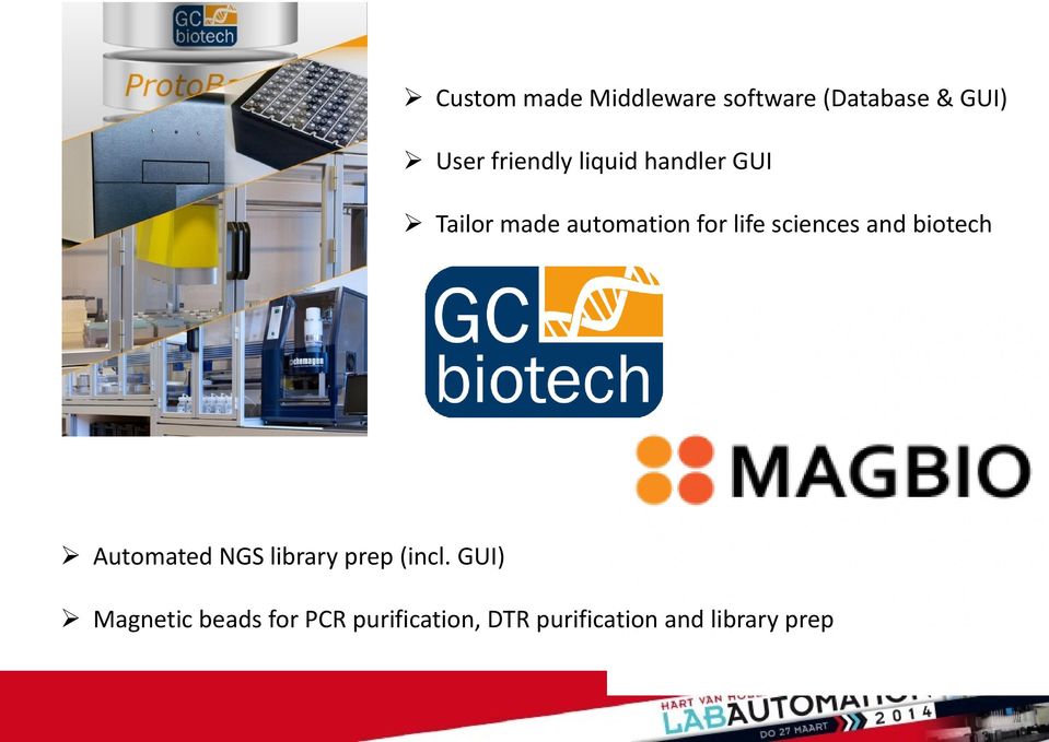 sciences and biotech Automated NGS library prep (incl.