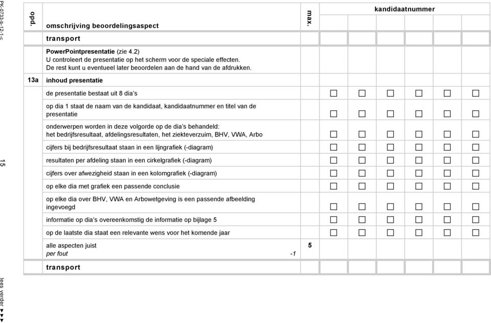 13a inhoud presentatie de presentatie bestaat uit 8 dia s op dia 1 staat de naam van de kandidaat, en titel van de presentatie onderwerpen worden in deze volgorde op de dia s behandeld: het