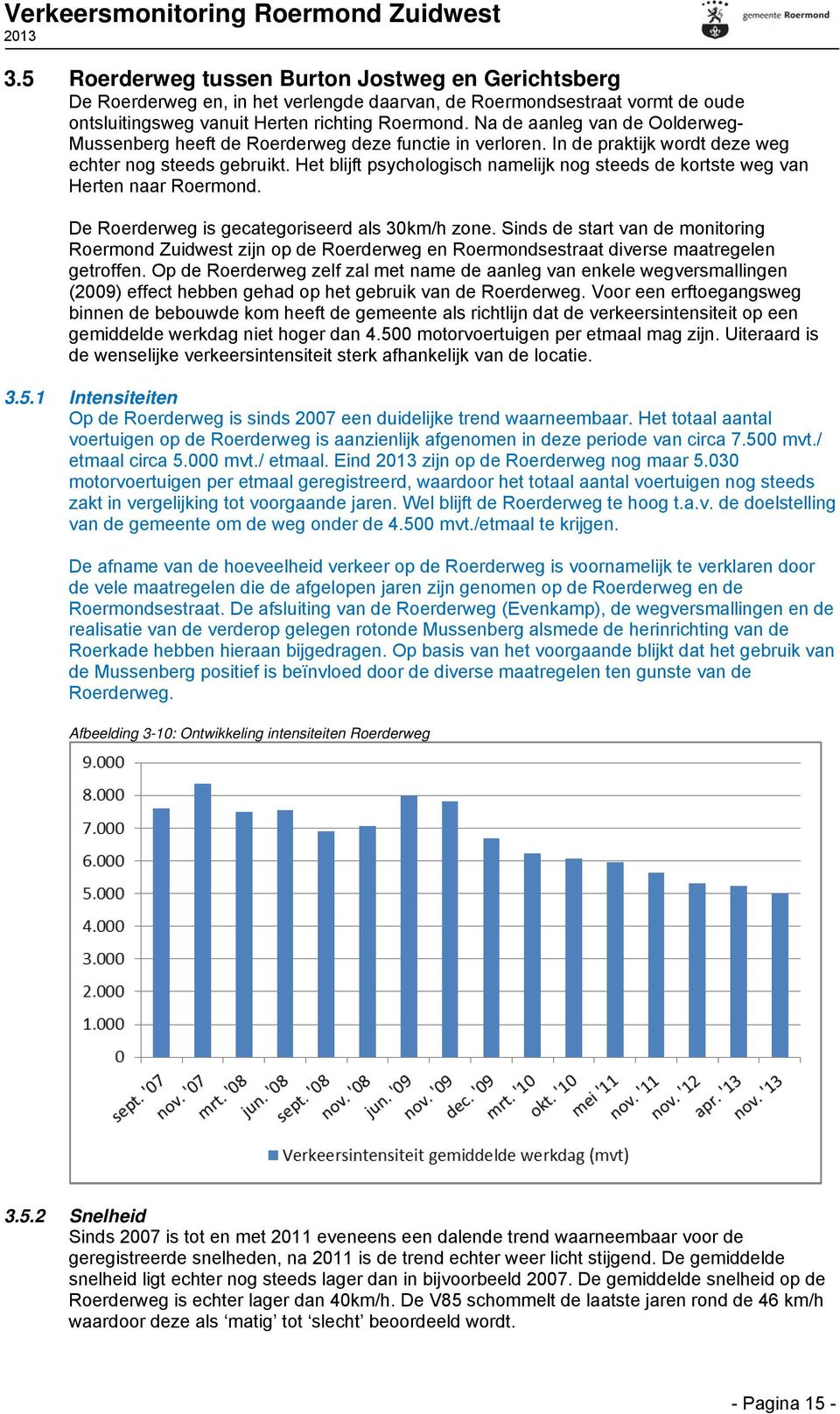 Het blijft psychologisch namelijk nog steeds de kortste weg van Herten naar Roermond. De Roerderweg is gecategoriseerd als 30km/h zone.