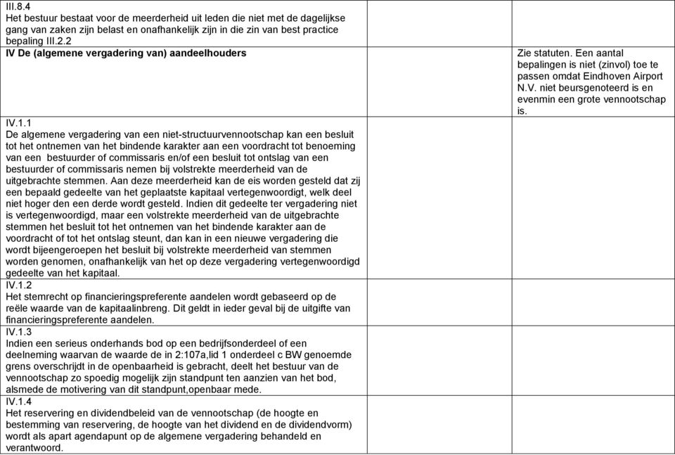 1 De algemene vergadering van een niet-structuurvennootschap kan een besluit tot het ontnemen van het bindende karakter aan een voordracht tot benoeming van een bestuurder of commissaris en/of een