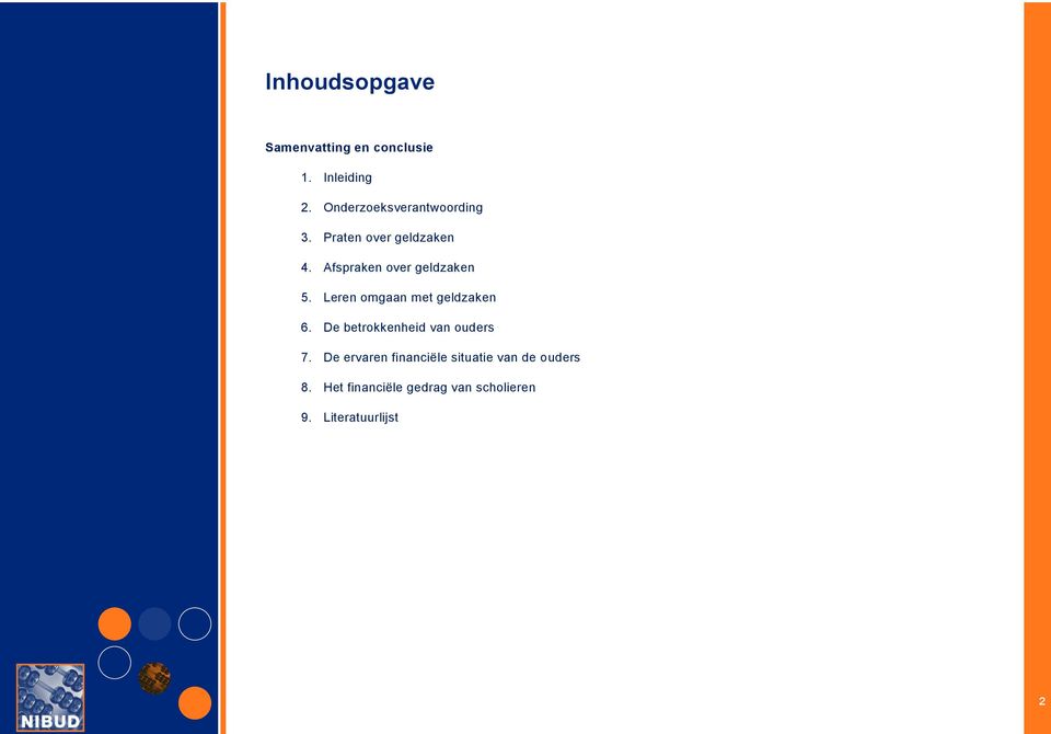 Afspraken over 5. Leren omgaan met 6.