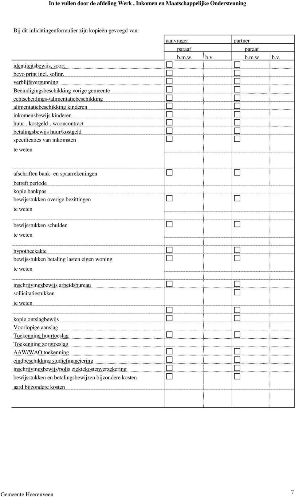 betalingsbewijs huurkostgeld specificaties va