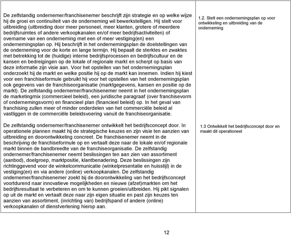 onderneming met een of meer vestiging(en) een ondernemingsplan op. Hij beschrijft in het ondernemingsplan de doelstellingen van de onderneming voor de korte en lange termijn.