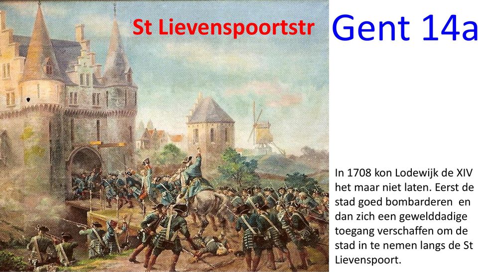 Eerst de stad goed bombarderen en dan zich een