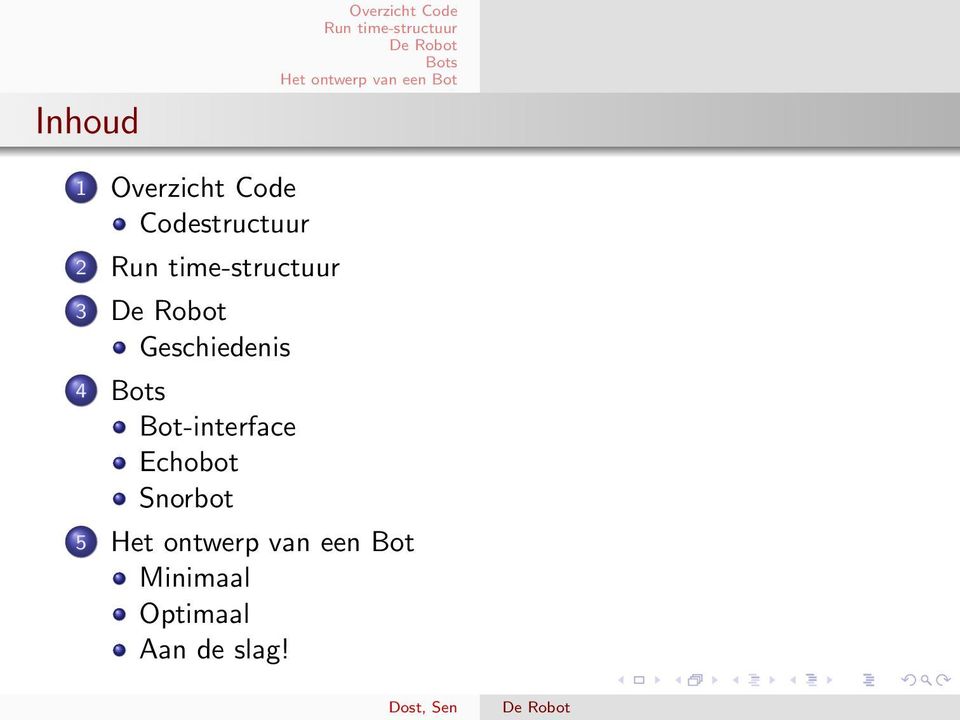 Geschiedenis 4 Bot-interface