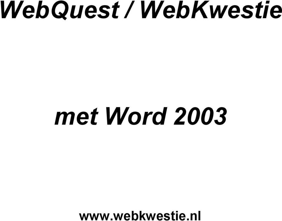 met Word 2003