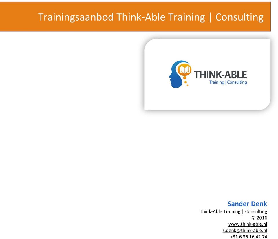 Training Consulting www.think-able.