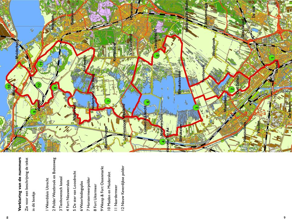 Vleuten Maarssen 3 6 7 De Meern Nieuwersluis Loenen Ad Vecht Haarzuilens 8 12 2 Oud Zuilen 1 De Bilt Maartensdijk Groenekan Hilversum Hollandsche Radin Bussum Naarden Loosdrecht