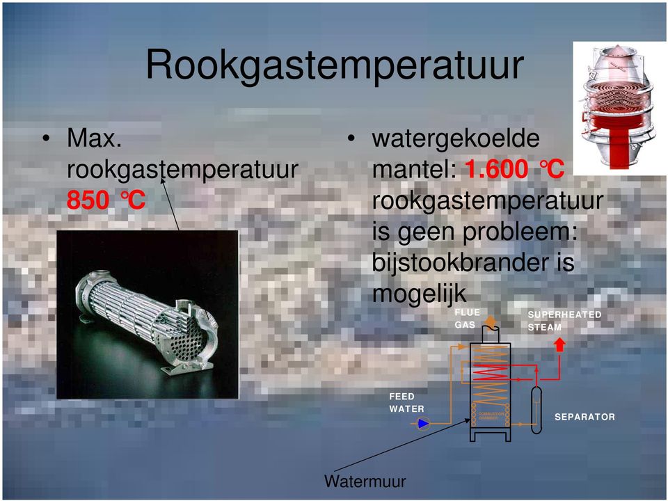 600 C rookgastemperatuur is geen probleem: