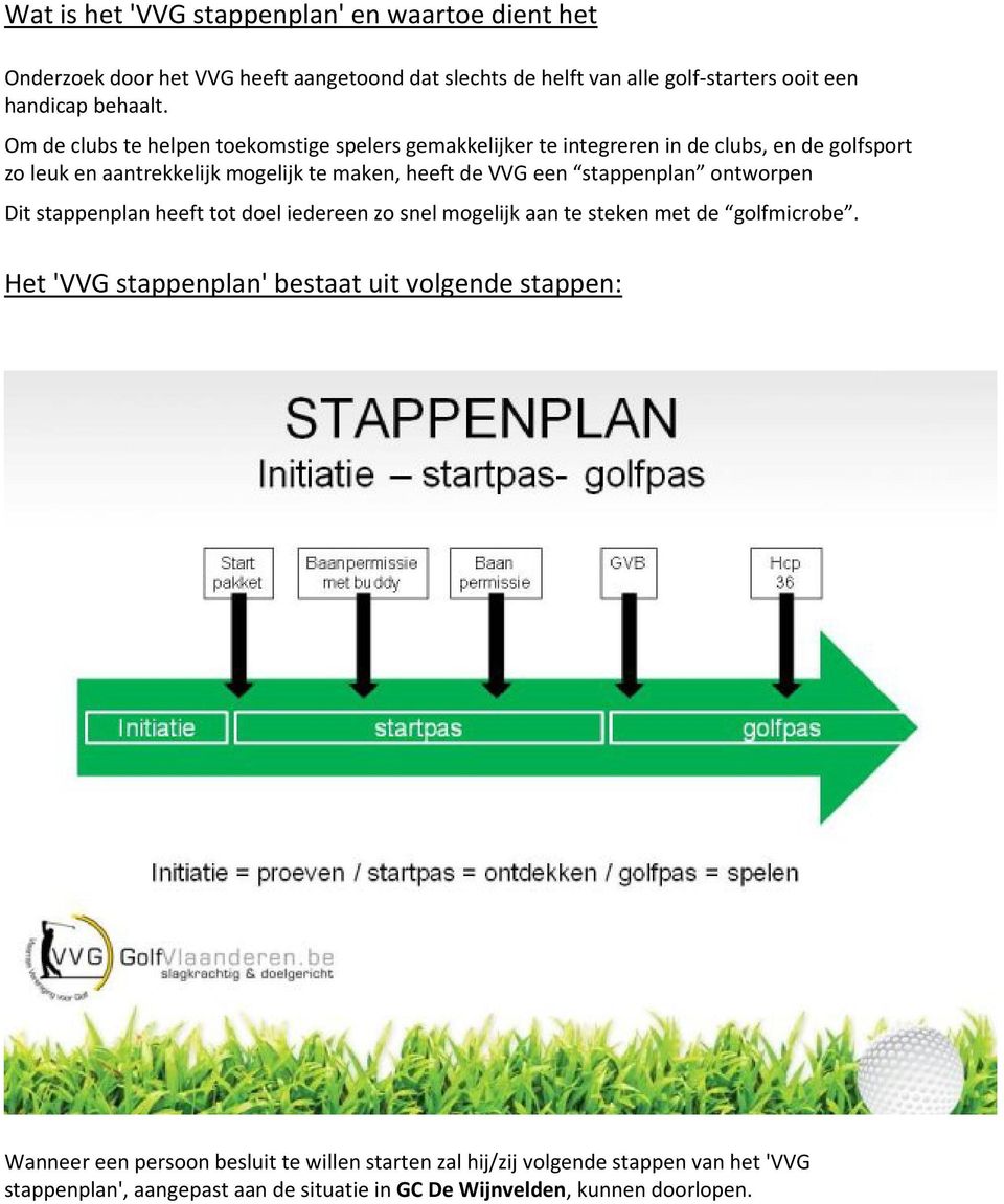 stappenplan ontworpen Dit stappenplan heeft tot doel iedereen zo snel mogelijk aan te steken met de golfmicrobe.