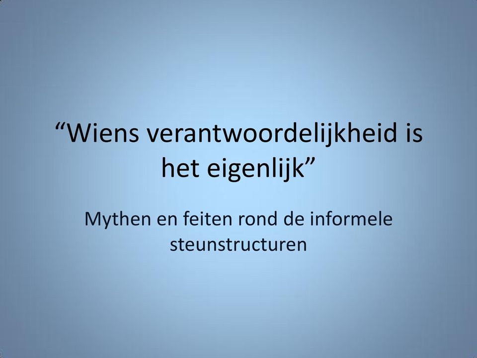 het eigenlijk Mythen en