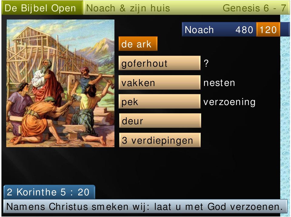 verdiepingen 2 Korinthe 5 : 20