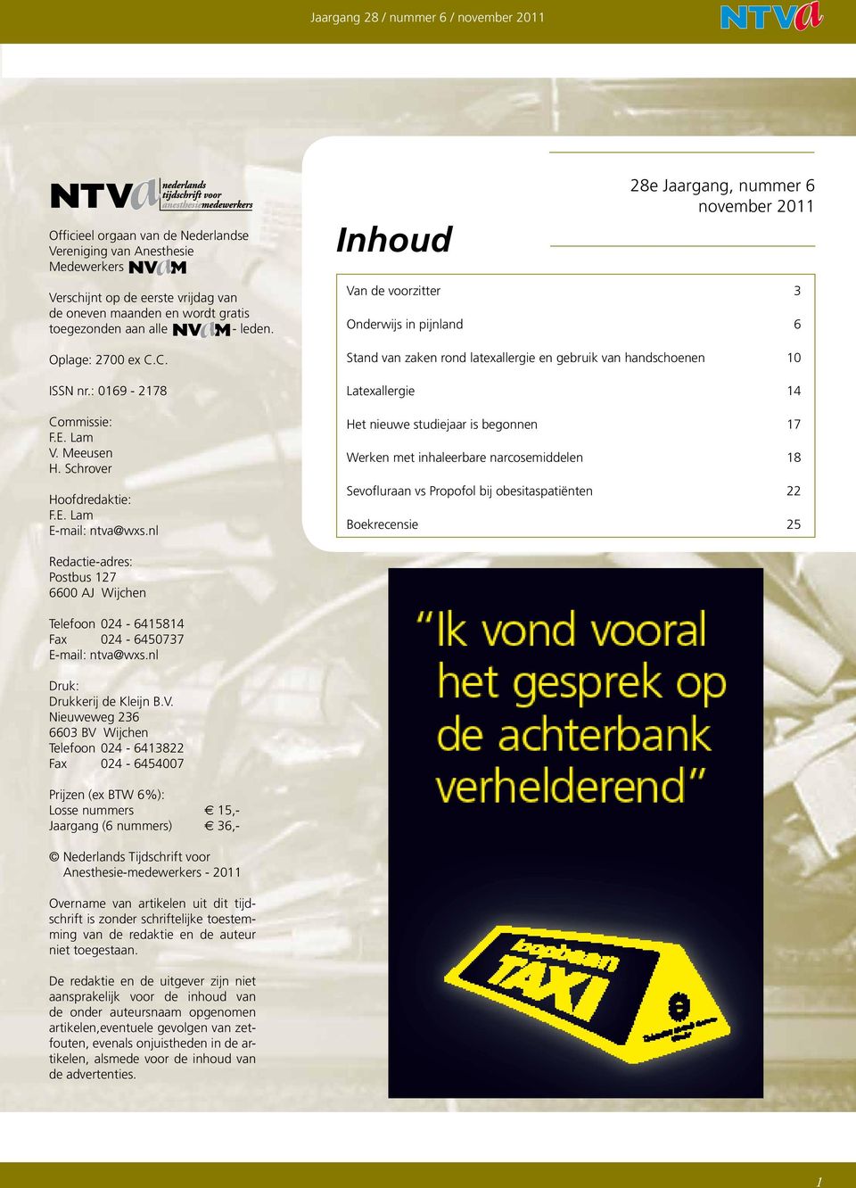 Jaargang: 29 Nr. 1 Januari nederlands tijdschrift voor  anesthesiemedewerkers - PDF Gratis download