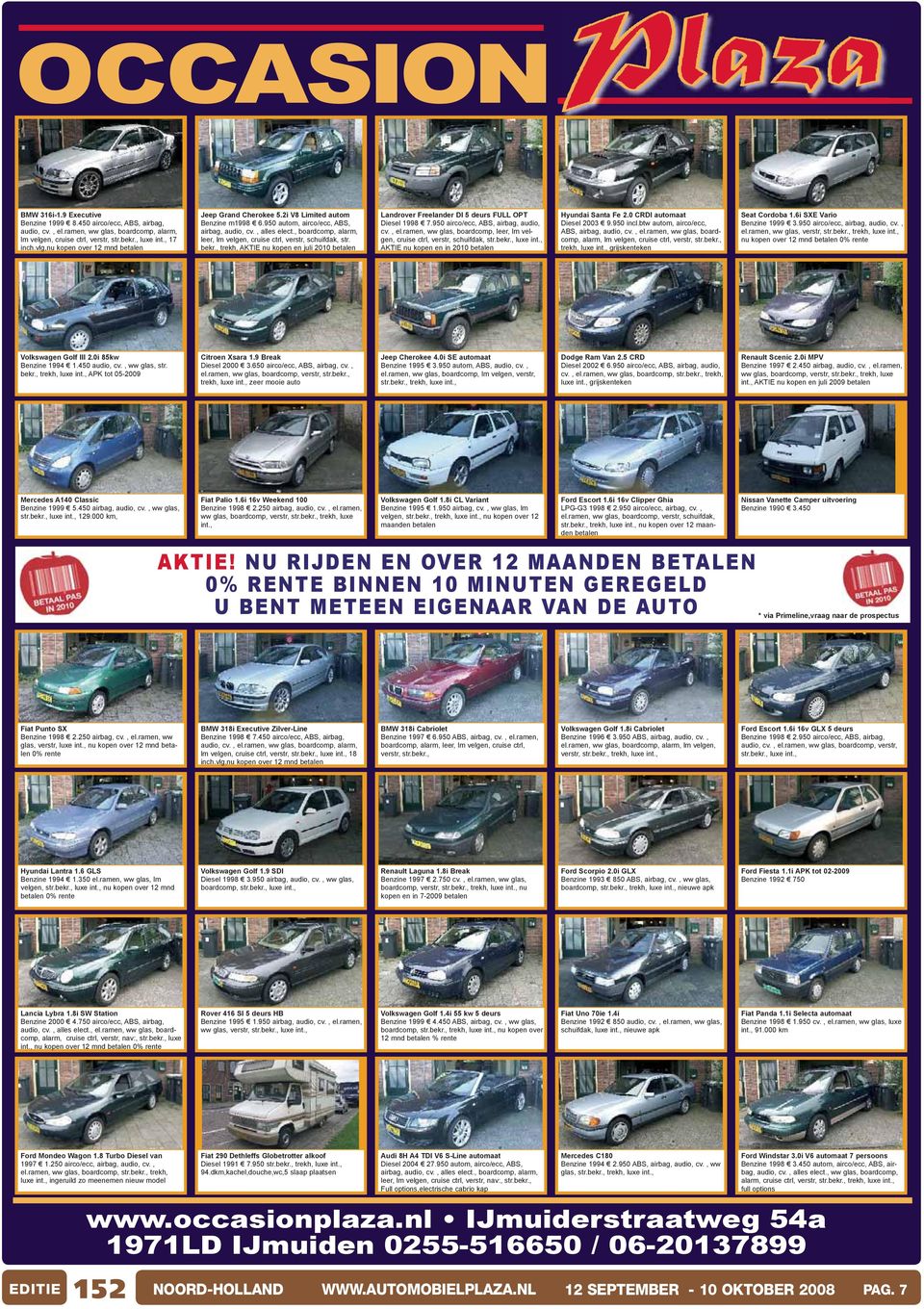 , trekh, AKTIE nu kopen en juli 2010 betalen Landrover Freelander DI 5 deurs FULL OPT Diesel 1998 7.950 airco/ecc, ABS, airbag, audio, cv., el.