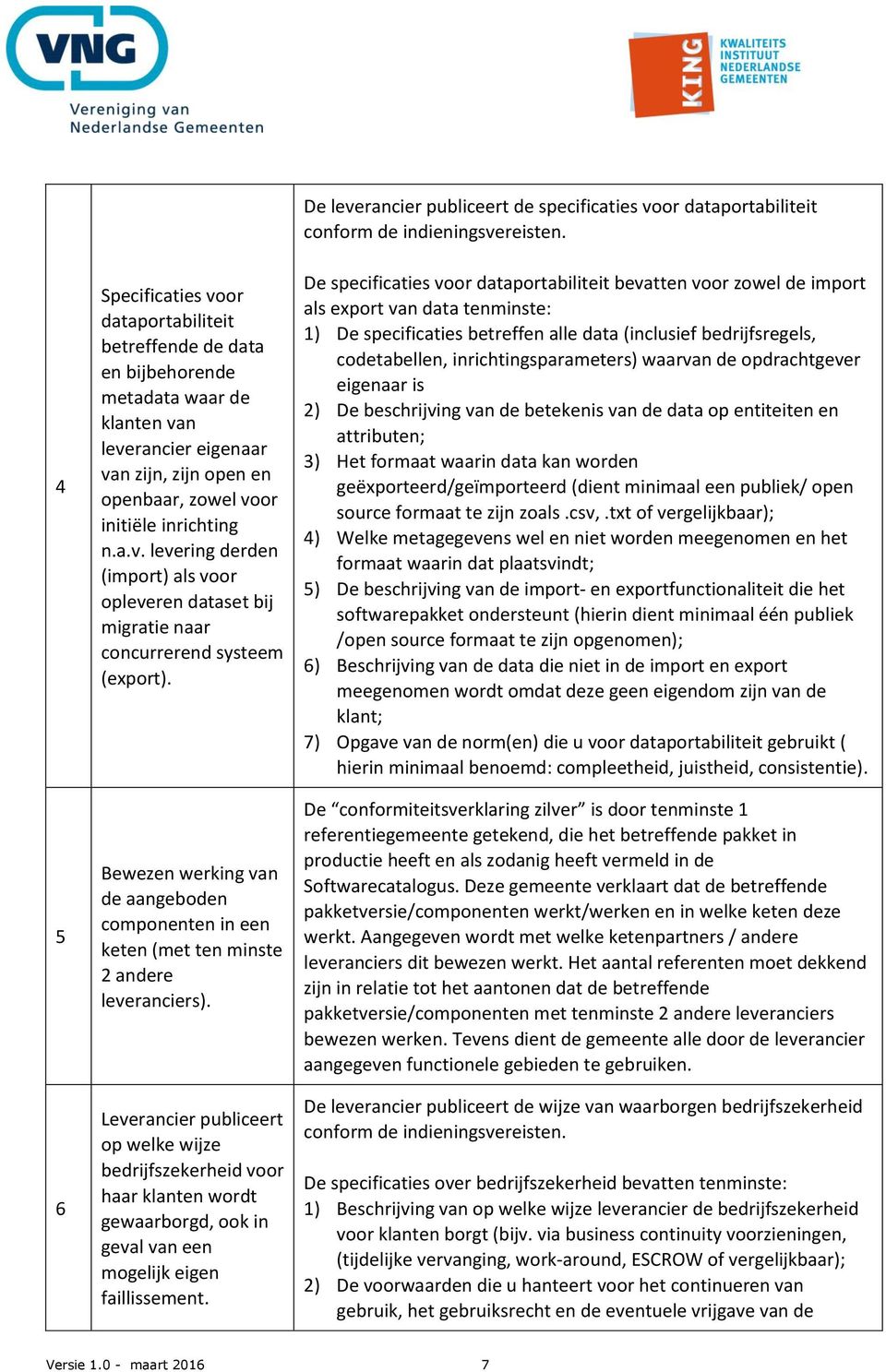 Leverancier publiceert op welke wijze bedrijfszekerheid voor haar klanten wordt gewaarborgd, ook in geval van een mogelijk eigen faillissement.