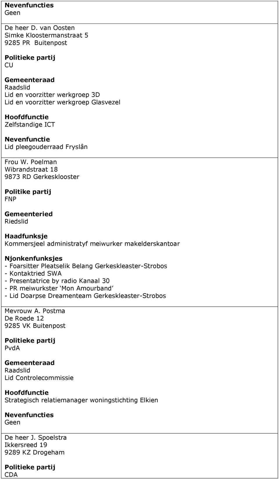 pleegouderraad Fryslân Frou W.