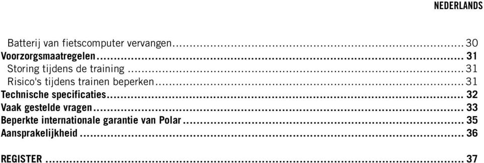 NEDERLANDS. Polar CS500 Gebruiksaanwijzing - PDF Gratis download