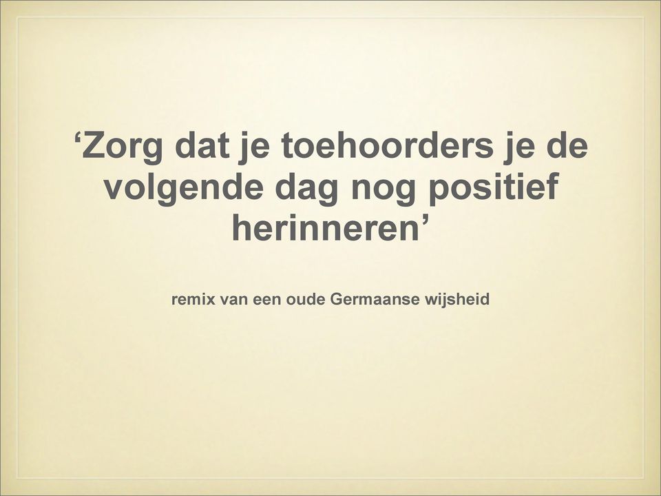 positief herinneren remix