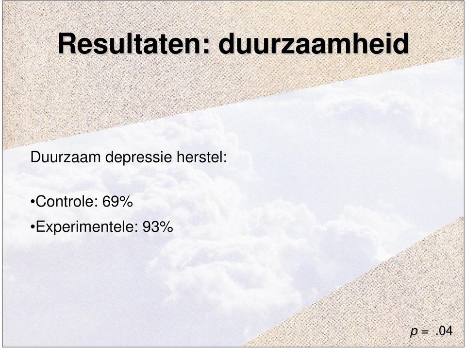 depressie herstel: