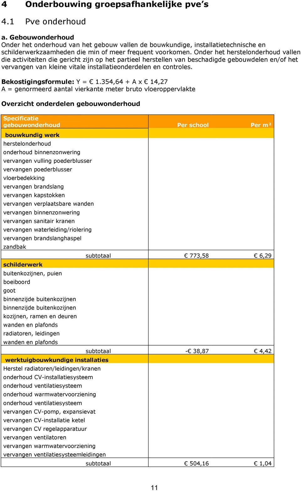 Onder het herstelonderhoud vallen die activiteiten die gericht zijn op het partieel herstellen van beschadigde gebouwdelen en/of het vervangen van kleine vitale installatieonderdelen en controles.