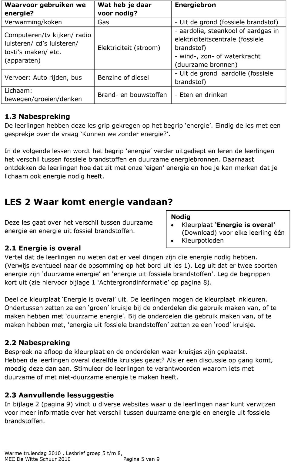 Lesbrief Basisonderwijs Groep 5 Tm 8 Pdf