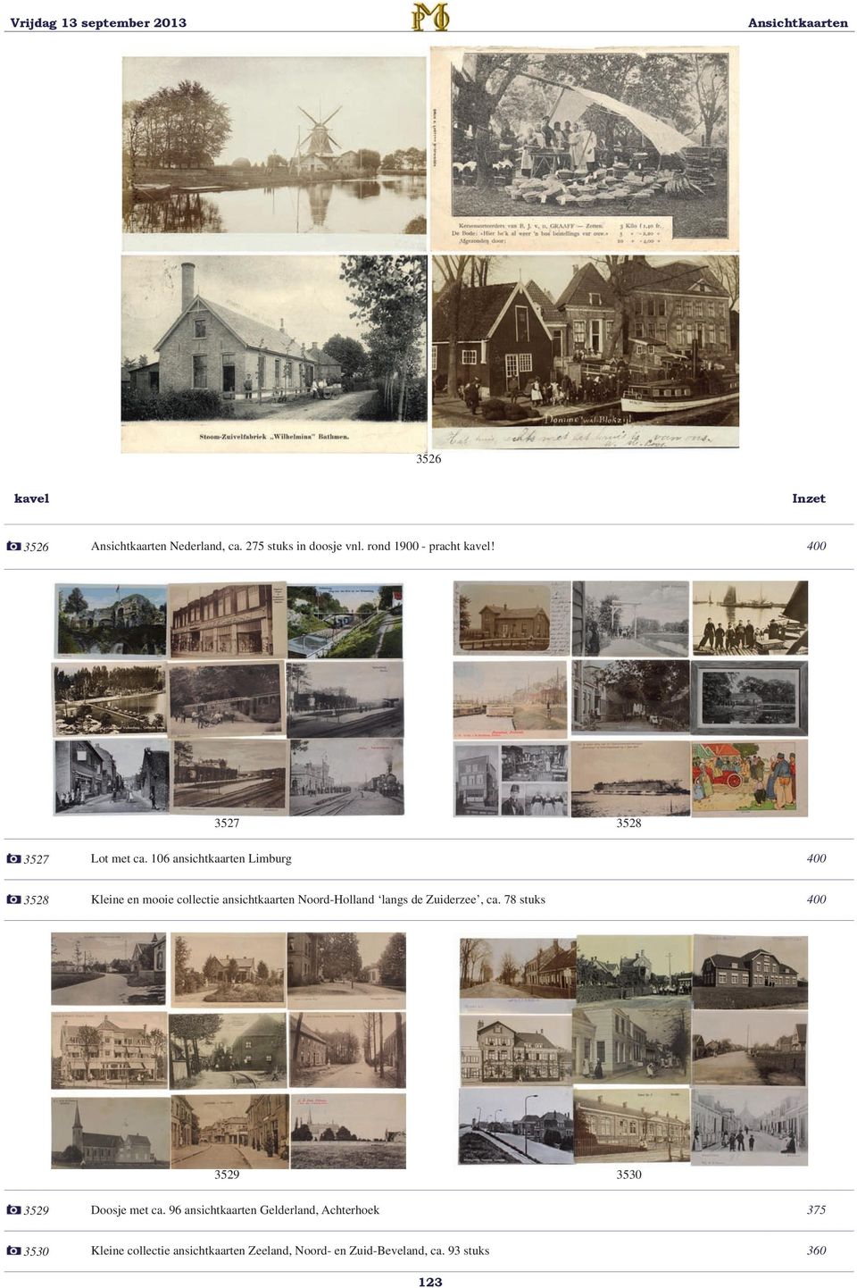 106 ansichtkaarten Limburg 400 3528 Kleine en mooie collectie ansichtkaarten Noord-Holland langs de