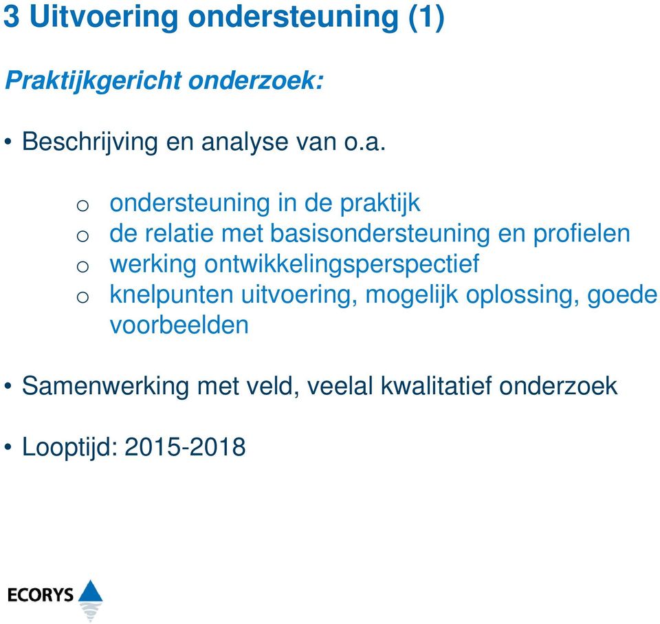 prfielen werking ntwikkelingsperspectief knelpunten uitvering, mgelijk