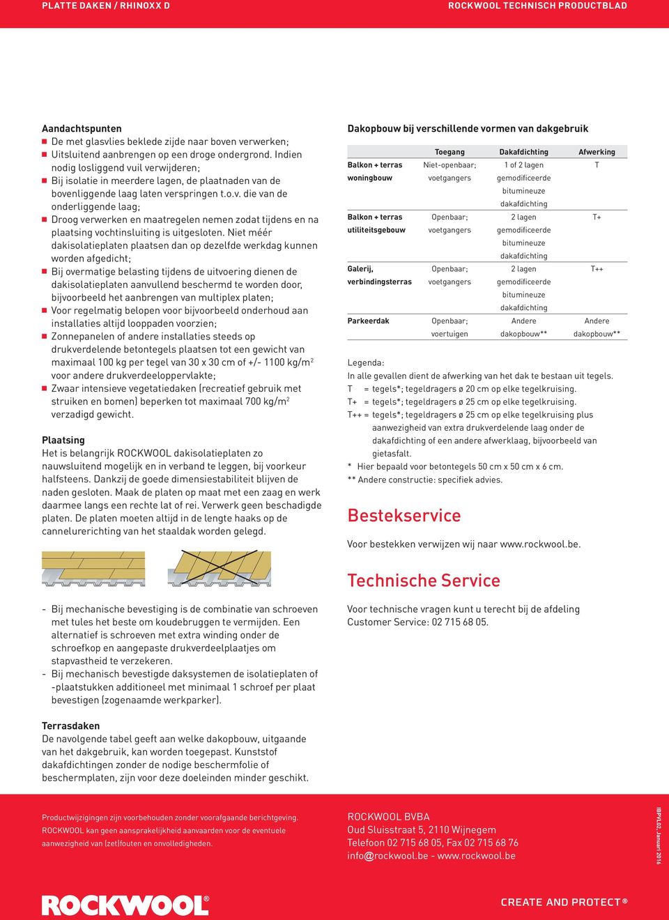 Niet méér dakisolatieplaten plaatsen dan op dezelfde werkdag kunnen worden afgedicht; n Bij overmatige belasting tijdens de uitvoering dienen de dakisolatieplaten aanvullend beschermd te worden door,