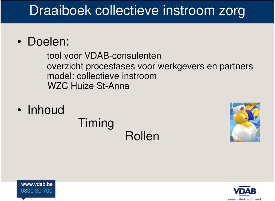 procesfases voor werkgevers en partners model: