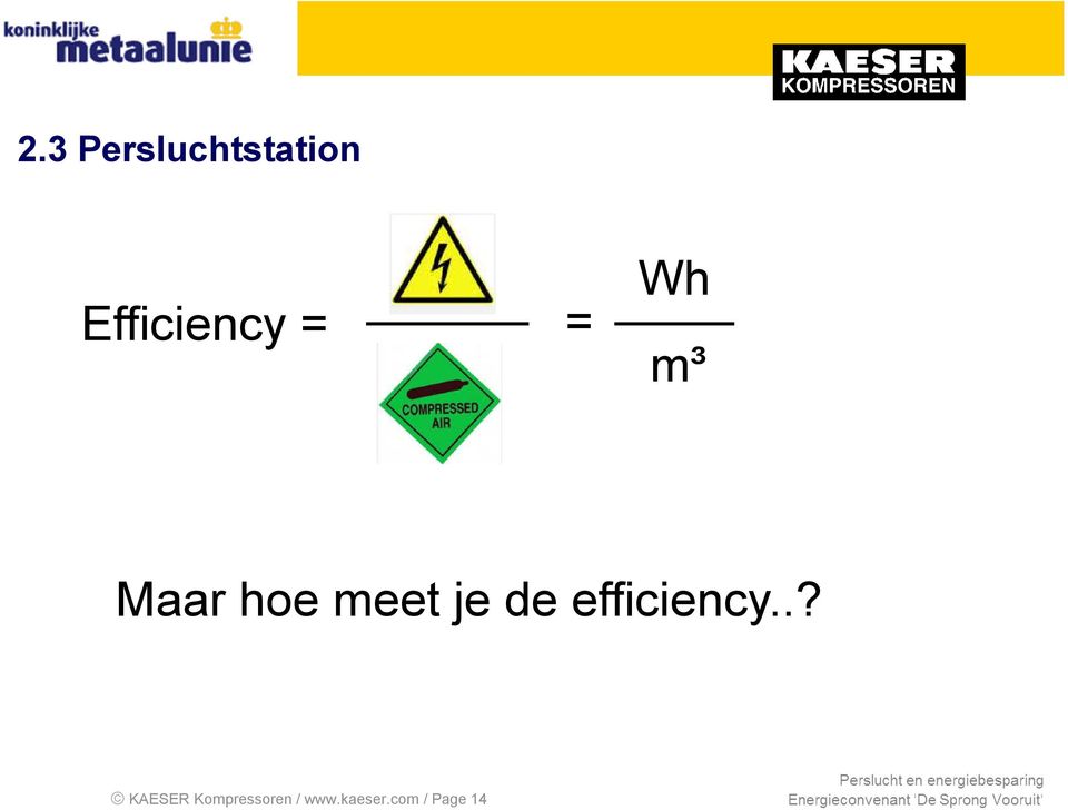 meet je de efficiency.