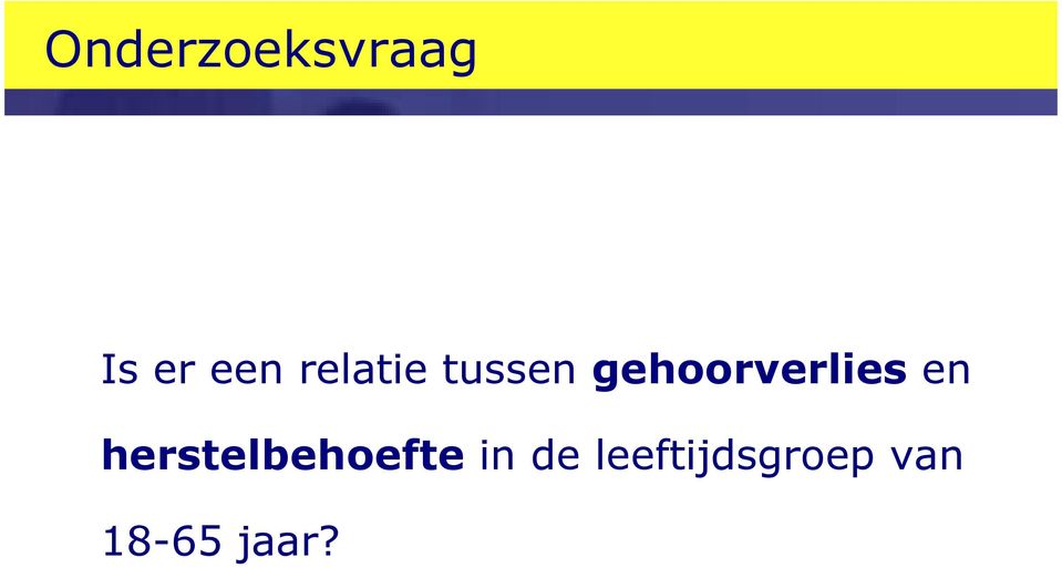 gehoorverlies en