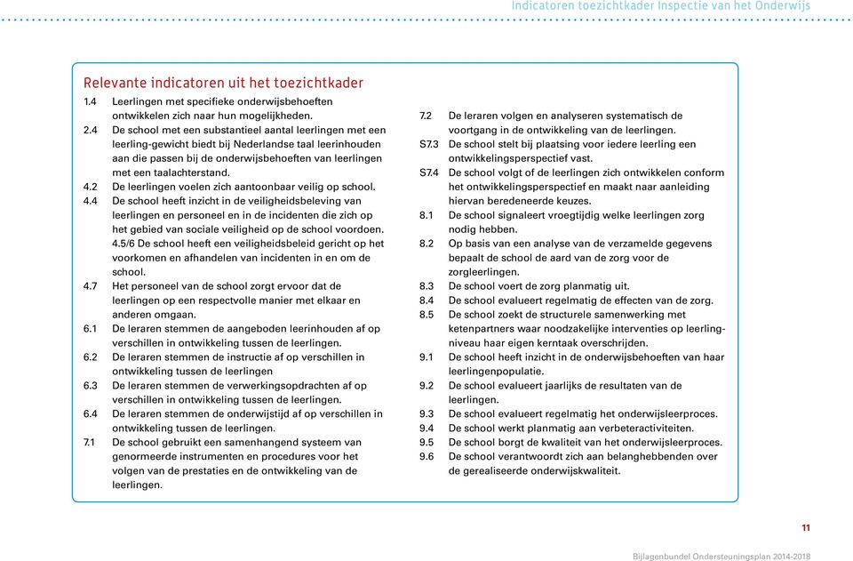 2 De leerlingen voelen zich aantoonbaar veilig op school. 4.