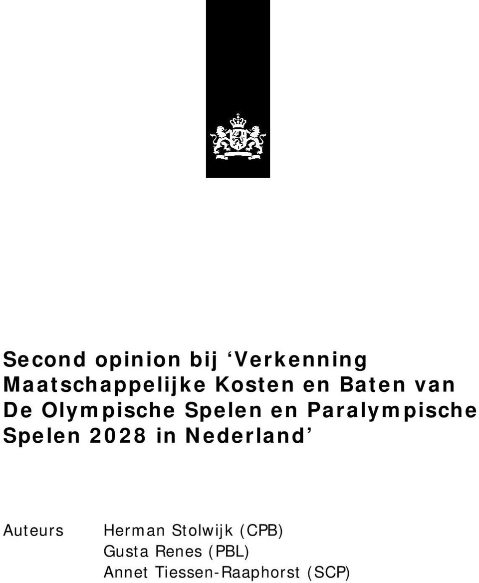 Paralympische Spelen 2028 in Nederland Auteurs