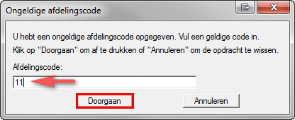 Printen met afdelingscodes. Het is mogelijk in de standaard printerinstellingen de afdelingscode in te stellen. De betreffende gebruiker hoeft dan niet bij iedere printopdracht zijn code op te geven.