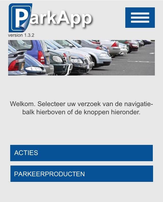 Bezoek aan- en afmelden 1. Inloggen Login op de ParkApp of ga naar http://mijn.gemeenteportaal.nl. Kies vervolgens in het hoofdscherm voor parkeerproducten.