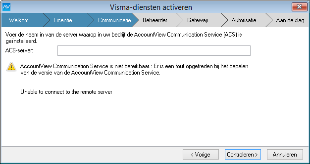 7 3. Kies Next in het venster van de InstallShield Wizard. 4. Markeer het veld I accept the terms in the license agreement. 5. Kies Next. 6. Kies Install. 7. Kies Finish. De ACS is nu geïnstalleerd.