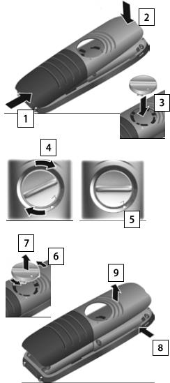 1. Toestel aansluiten Lader aansluiten: 1. De platte stekker van de netadapter aansluiten; 2. Netadapter in het stopcontact steken.