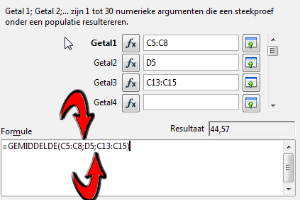 Het gemiddelde geeft als resultaat het gemiddelde van de argumenten. Het minimum Geeft als resultaat de minimumwaarde in een lijst van argumenten.