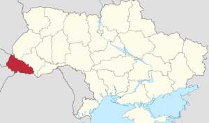 Bijlage: Oekraïne en Janoshi Janoshi ligt in het gebied in de Oekraïne wat Trans-Karpaten genoemd wordt. Het rode gedeelte hieronder op het kaartje.