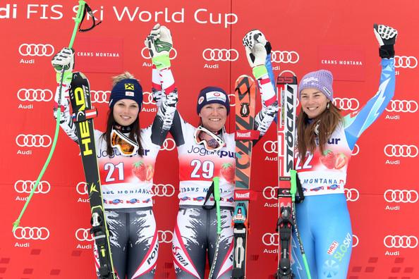 Sport Tina Maze wint brons in Alpine Skien,
