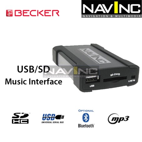 Becker USB/SD interface 6+8-pins wisselaar aansluiting Art.