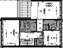 Eerste verdieping bij toepassing Woonsfeer Praktisch 1 (tekening V-452) - badkamer centraal in de woning - loze leiding in de hoofdslaapkamer Praktisch 2 (tekening V-452a) - laundry room met