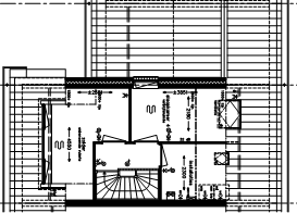 La Fleurie Naaldwijk - Woningtype Fleurie (Type E) - jaren '30 Tweede verdieping bij toepassing Woonsfeer Praktisch 3 (tekening V-453) - open zolderruimte - voldoende bergruimte achter het knieschot