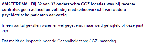 Medicatie veiligheid