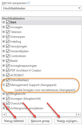 Het Lint aanpassen Het Lint is de brede werkbalk boven ieder Officeprogramma. Mis je de knoppen om formulieren te maken dan klopt dat.